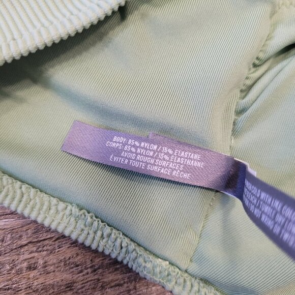 AERIE | Scoop Ribbed Swim Bikini Top | Sz. L - Picture 5 of 5